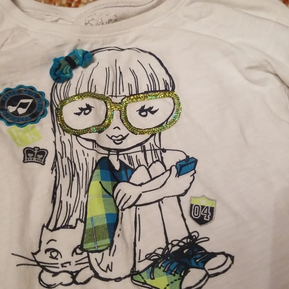 Girls 8 gymboree jeans justice shirt‎ bundle set